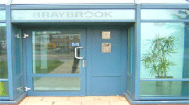 Photograph of the Library entrance