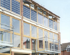 Homes are fitted with photovoltaic (PV) solar panels